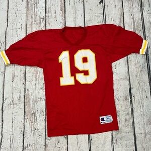 Vintage Joe Montana Kansas City Chiefs Champion NFL Football Sports 90s Jersey